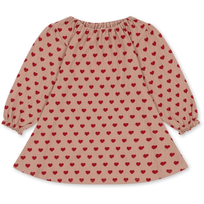 Konges Slojd sukienka Chleo dress Coeur mahogany