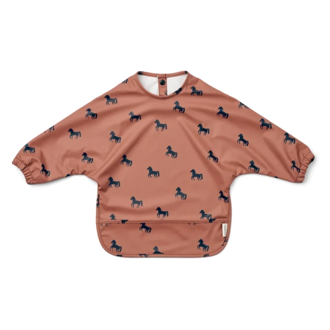 Liewood śliniak z długim rękawem Horses dark rosetta