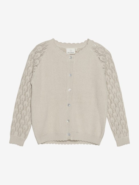 En fant kardigan knit sandshell
