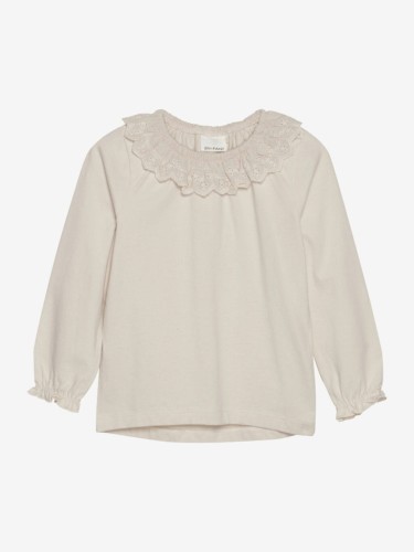 En fant bluzka Collar sandshell