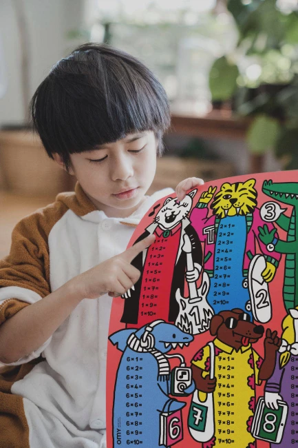 Plakat OMY tabliczka mnożenia