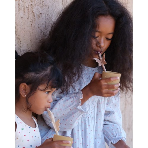 Silikonowe słomki Konges Slojd Unicorn shitaki mix dla dzieci