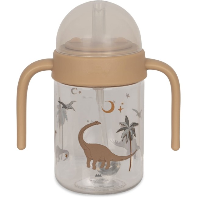 Bidon ze słomką Konges Slojd cherry 330ml