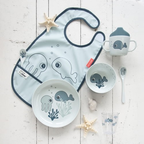 Done by Deer Sea Miska Dla Dziecka Blue 1809522 Kuchnia/Sztućce, kubki, talerzyki
