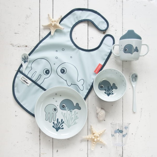 Done by Deer Sea Miska Dla Dziecka Blue 1809522 Kuchnia/Sztućce, kubki, talerzyki