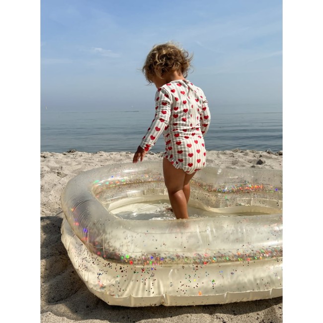 Konges Slojd basen Heart Transparent Cream