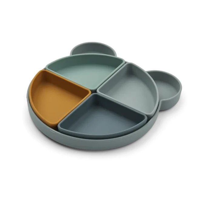 Liewood talerzyk Arne Mr bear blue fog multi mix