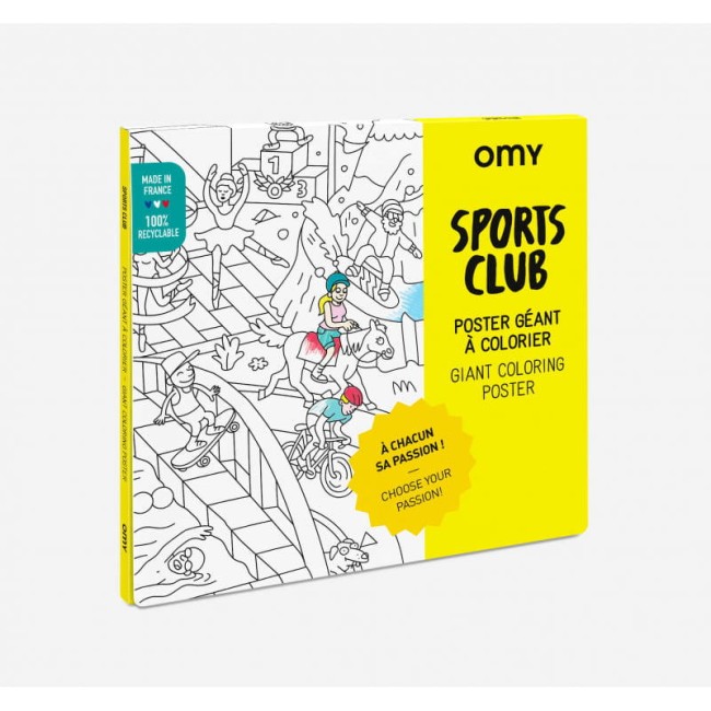 OMY Sport Kolorowanka dla dzieci, 100x70cm