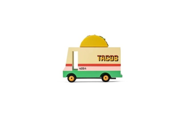 Candylab Drewniany Samochód Taco Van