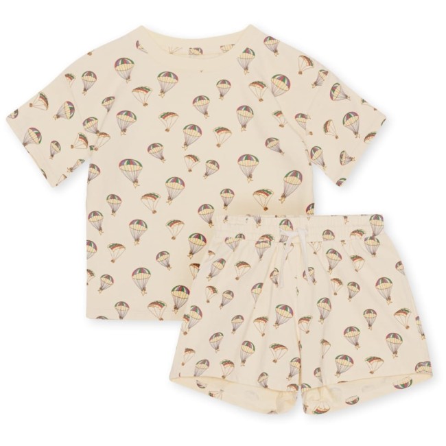 Konges Slojd zestaw koszulka szorty lin leviter