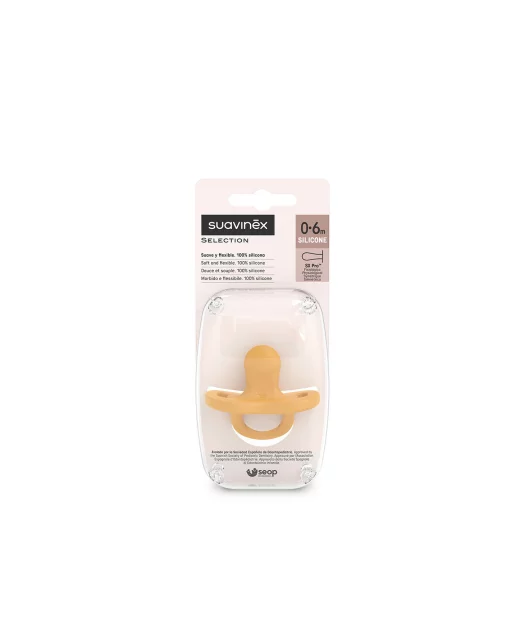 Smoczek Suavinex colour essence musztardowy - fizjologiczny sx pro silikonowy 0-6m