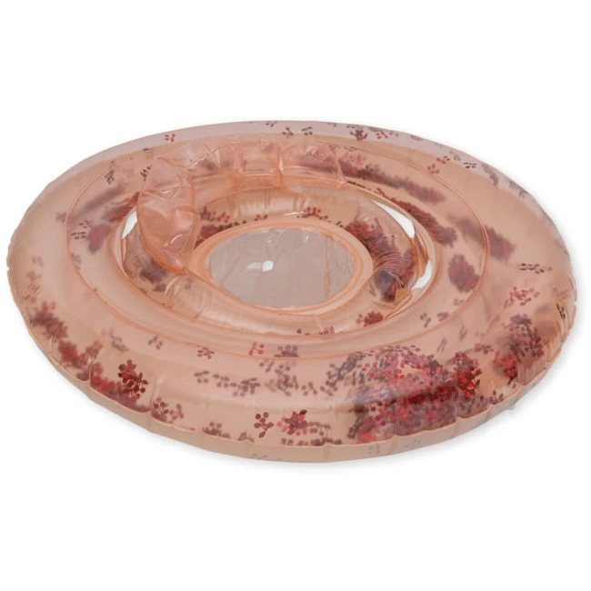 Konges slojd koło do pływania baby Blush Transparent