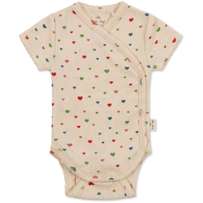 Konges Slojd body newborn Minnie multihearts