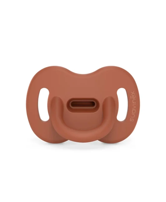 Suavinex fizjologiczny sx pro silikonowy colour essence 0-6 m ceglasty