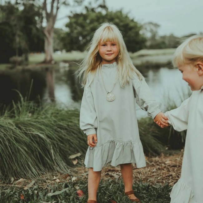 Donsje Kyara Light Jade Sukienka dla dzieci