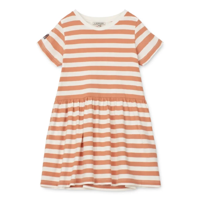 Liewood sukienka Lima stripe dress tuscany rose