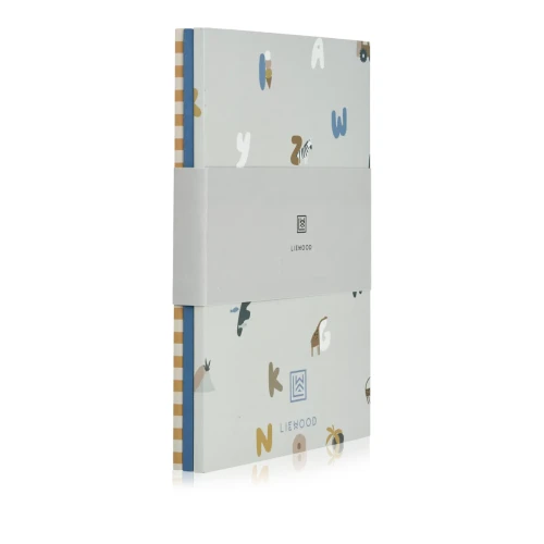 Liewood zestaw zeszytów Sidney Alphabet Stripe mix