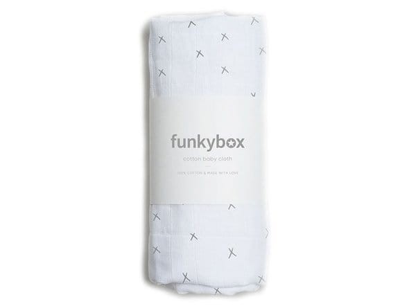 Funkybox Pieluszka Bawełniana Dark grey wonderful