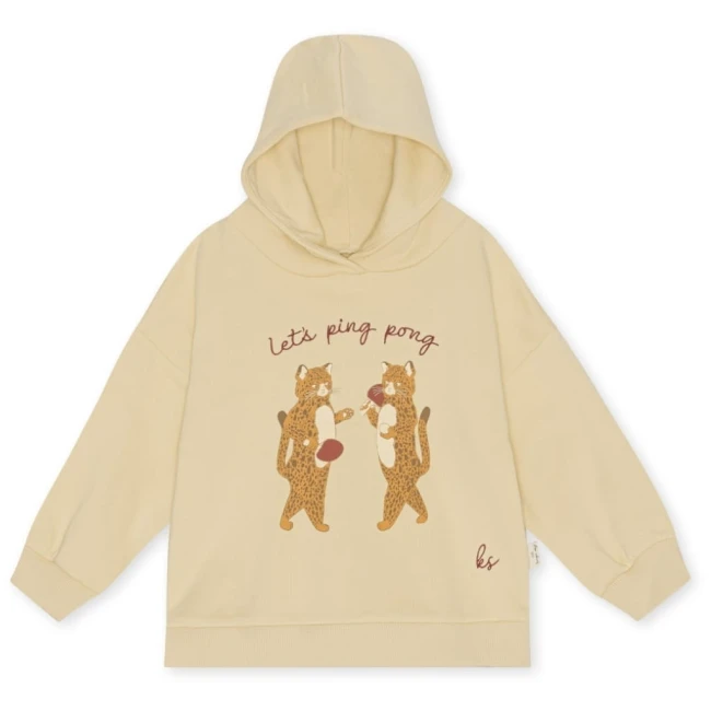 Konges Slojd bluza Lou z kapturem sea mist