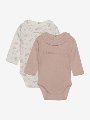 Fixoni body niemowlęce 2-pack rib Cameo Rose 422410 5000
