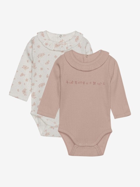 Fixoni body niemowlęce 2-pack rib Cameo Rose 422410 5000