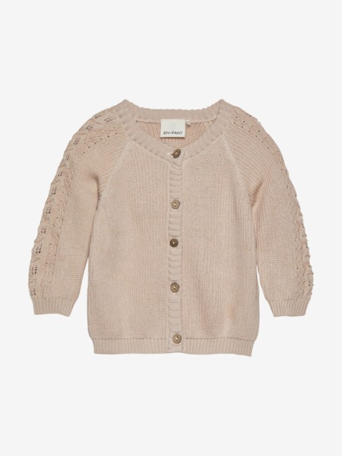 En Fant Cardigan Knit Cameo Rose 210222 5000