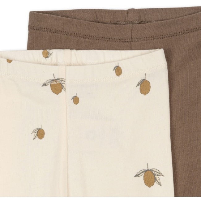 Konges Slojd legginsy 2pack cherry/toasted almond