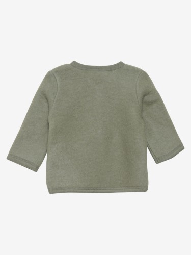 Fixoni Deep Lichen Green cardigan wełniany dla dzieci