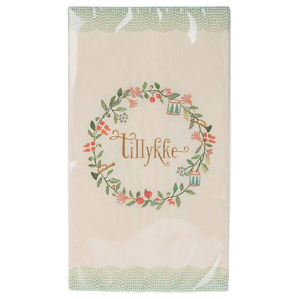 Maileg serwetki Tillykke Large