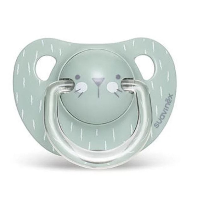 Suavinex smoczek anatomiczny Hygge 6-18m kotek miętowy