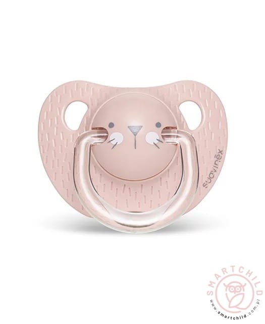 Suavinex smoczek anatomiczny Hygge 0-6m kotek różowy