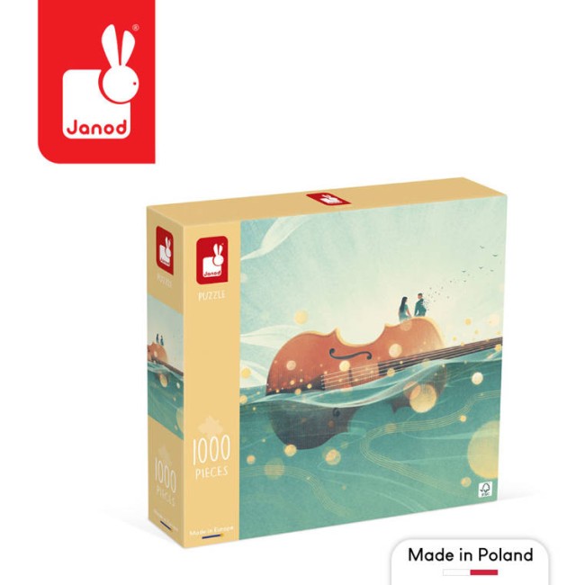 Janod puzzle artystyczne Podróż na skrzypcach 1000el 9+