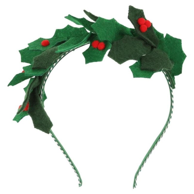 Meri Meri świąteczna opaska do włosów Felt holly