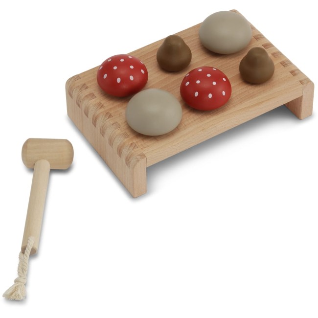 Konges Slojd drewniana przebijanka Mushroom
