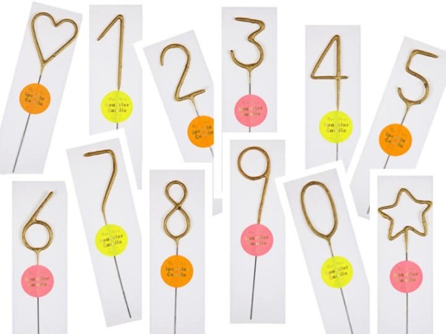 Meri Meri mini świeczka Zimne ognie srebrna