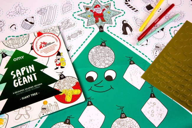 Kolorowanka Omy Choinka