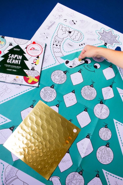 Omy gigantyczna kolorowanka Choinka