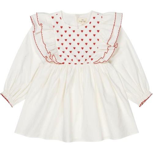 Konges slojd sukienka Coeur dress white