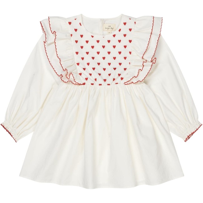 Konges slojd sukienka Coeur dress white
