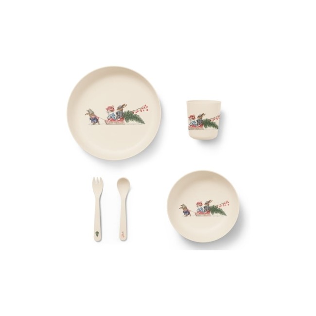 Konges Slojd dinner set Zestaw obiadowy Merry Christmas