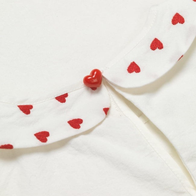 Bluzka dziecięca Konges slojd coeur white