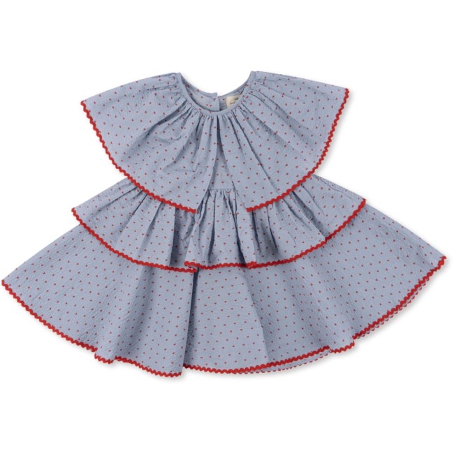 Konges Slojd sukienka Festive Noelle dress du coeur glacier