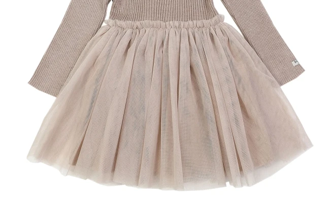 Donsje Lotus Rose Grey - Sukienka dla dzieci