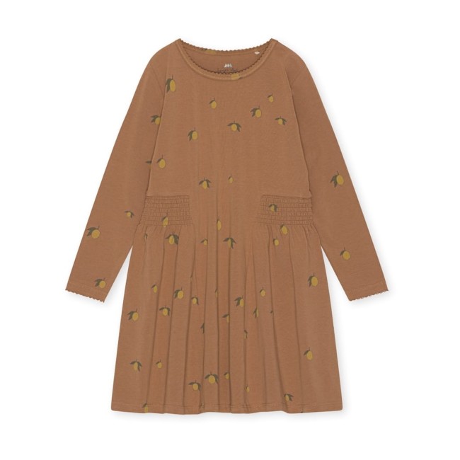 Konges Slojd sukienka Reya Lemon Brown