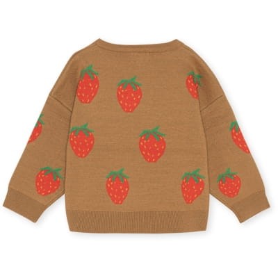 Konges Slojd bluza Lapis Knit Blouse strawberry brown