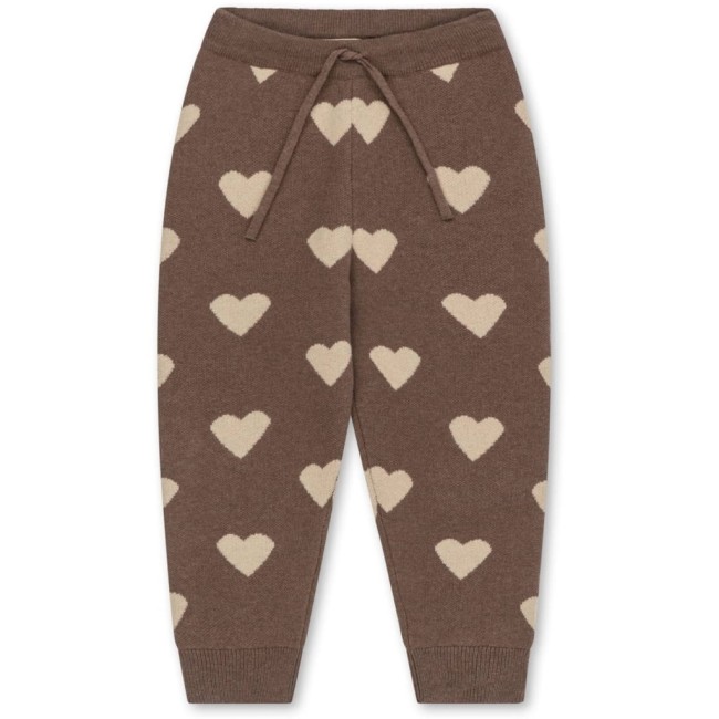 Konges Slojd spodnie dzianinowe Lapis bunny brown melange