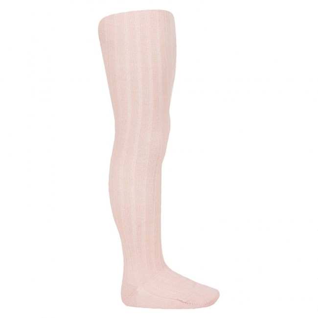 Condor wełniane rajstopy ribbed nude