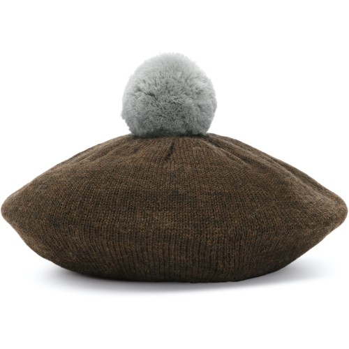 Konges Slojd beret merino Belou brown