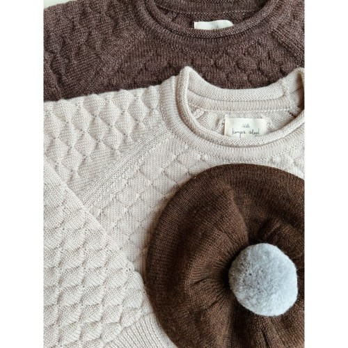 Beret merino Konges Slojd Belou brown