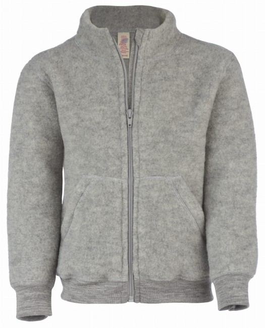 Engel Natur kurtka merino wool light grey melange